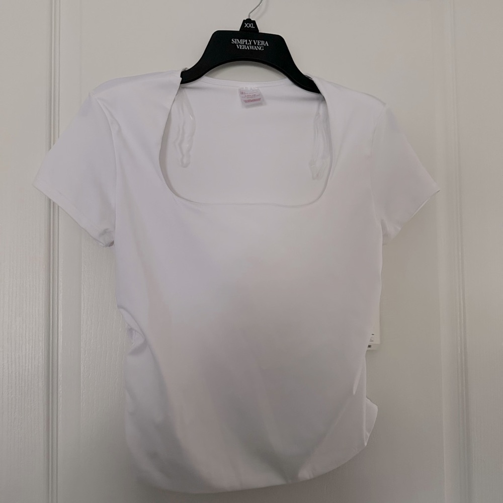 White Short Sleeve No Boundaries Top